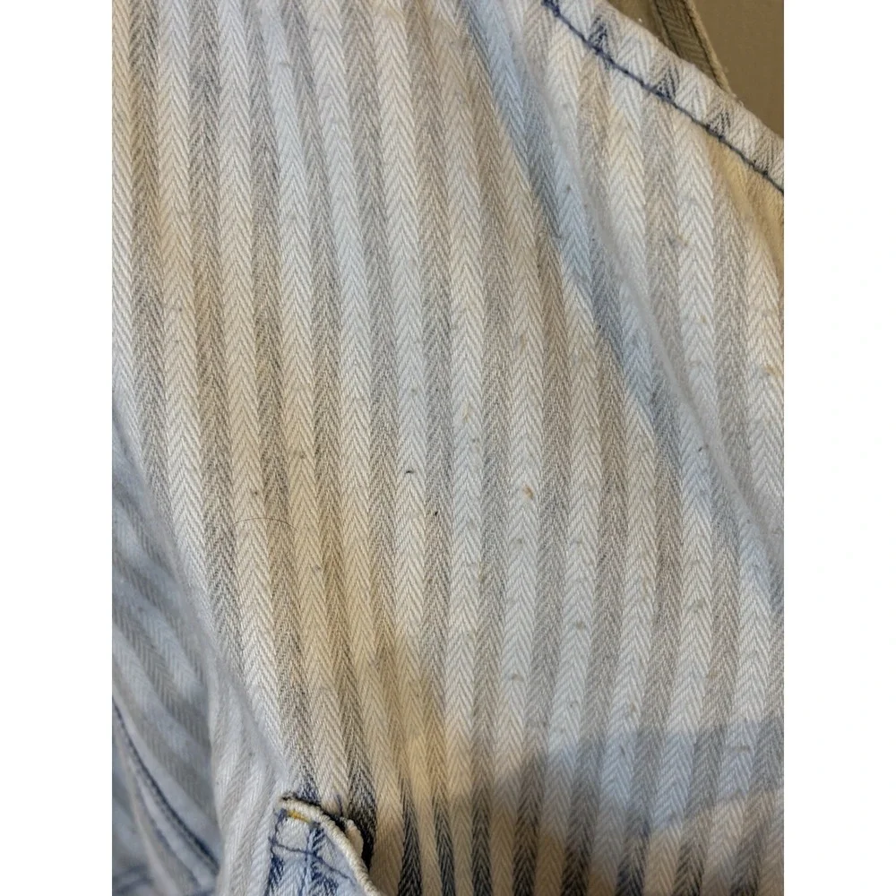 FAHERTY‎ Blue Railroad Stripe Skirtall S Jumper
